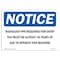 Signmission OSHA, Radiology PPE Required For Entry You Must, 10in X 7in Rigid Plastic, 10" W, 7" H, Landscape OS-NS-P-710-L-17970 - alternate 1